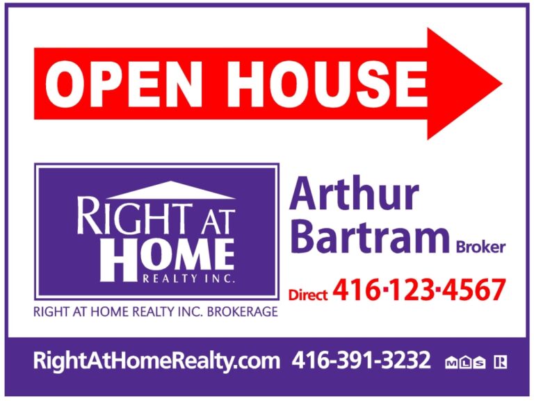 open house sign